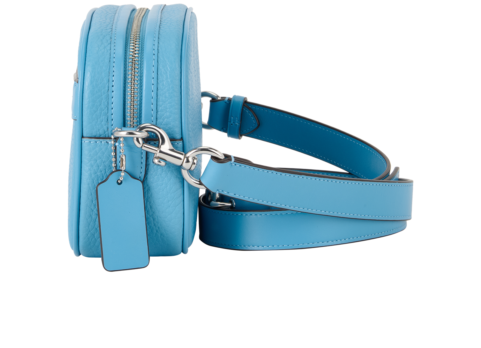 Camera Bag, &pound;150, Handbags, Blue, Leather, Bottom view